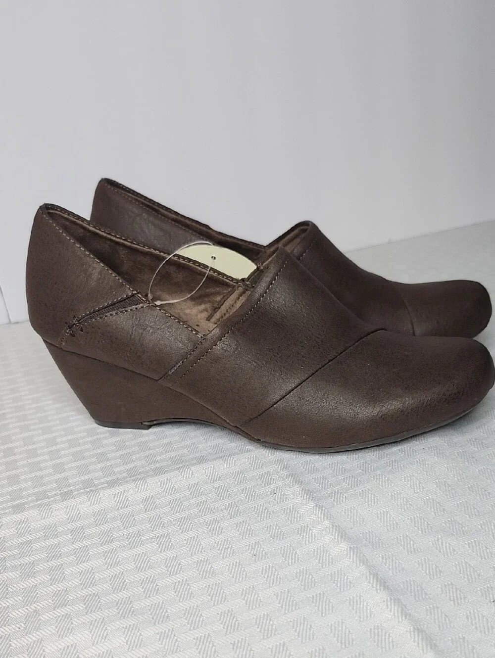 Naturalizer Brown Wedge Heel Comfort Shoes 8.5 NWT